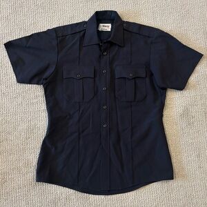 Navy Men's Uniform Shirt Sz 16/XL